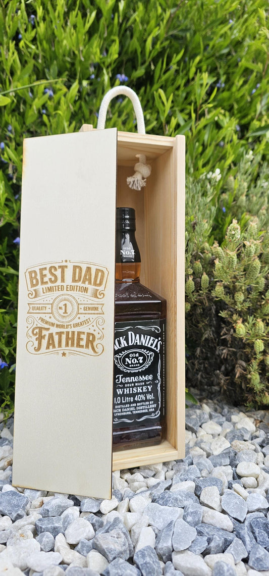 Best dad limited edition open wine box